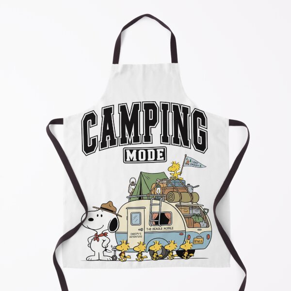 Item preview, Camping in Cute Trailer with Dog designed and sold by The Retromotel.