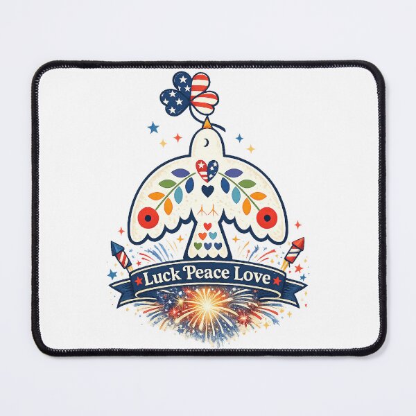 Item preview, Luck Peace Love happy 4th of july designed and sold by QuiteOrbit.