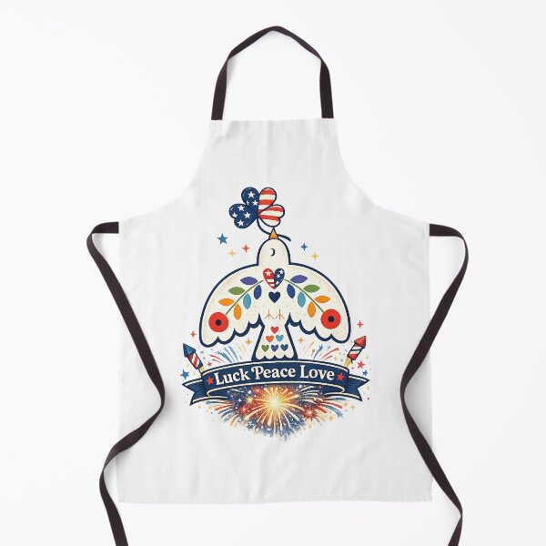 Item preview, Luck Peace Love happy 4th of july designed and sold by QuiteOrbit.