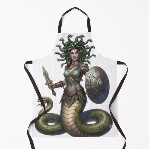 Item preview, Medusa Warrior Mythological Gorgon Illustration designed and sold by DailyDoodlesBySumbul.