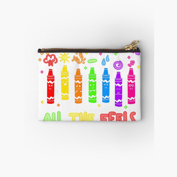 Item preview, Its Okay to Feel All The Feels Mood Color Crayons Teacher T-Shirt designed and sold by DArtfulStudio.