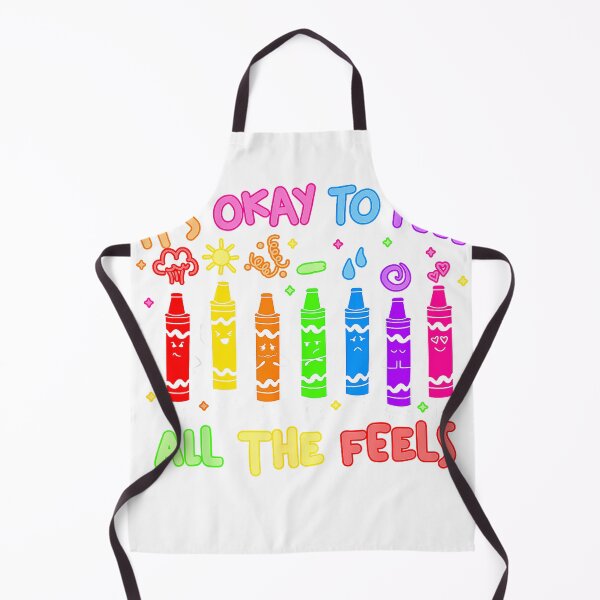 Item preview, Its Okay to Feel All The Feels Mood Color Crayons Teacher T-Shirt designed and sold by DArtfulStudio.