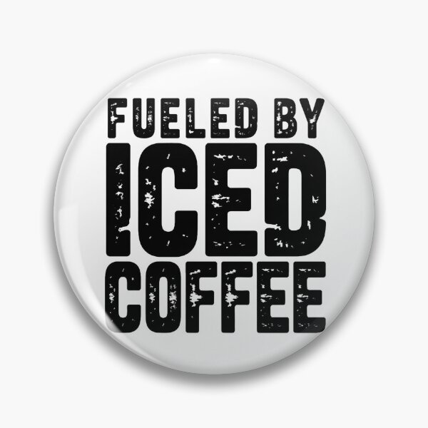 Item preview, Fueled By Iced Coffee, Funny Coffee Lover Vintage Distressed Caffeine, Barista Gift designed and sold by Zizo-DR44.