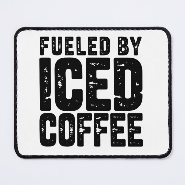 Item preview, Fueled By Iced Coffee, Funny Coffee Lover Vintage Distressed Caffeine, Barista Gift designed and sold by Zizo-DR44.