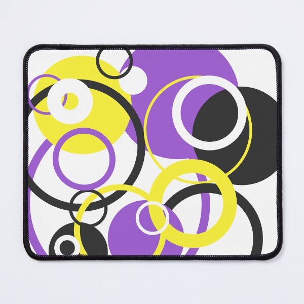 Item preview, Nonbinary Pride Circles designed and sold by Dragon_Panda.