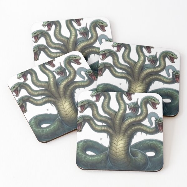 Item preview, Mythical Multi-Headed Hydra Fantasy Illustration designed and sold by DailyDoodlesBySumbul.