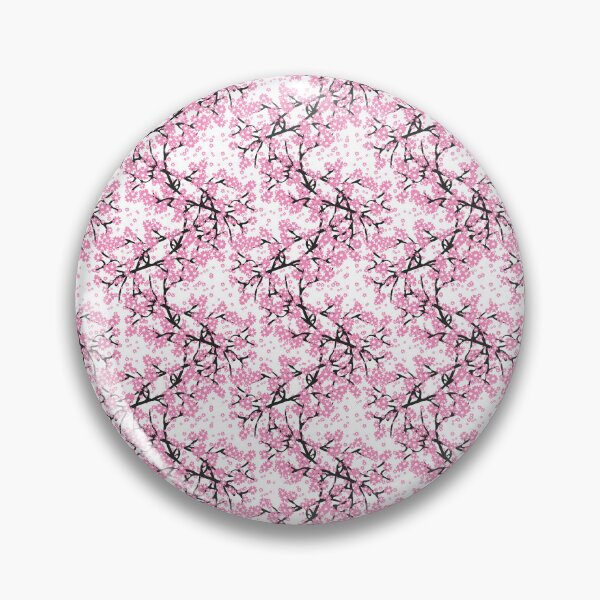 Item preview, Pink Cherry Blossom Tree on Spring White Sky Pixel Art designed and sold by Saburkitty.