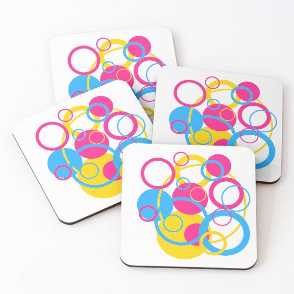 Item preview, Pansexual Pride Circles designed and sold by Dragon_Panda.