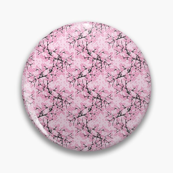 Item preview, Pink Cherry Blossom Tree on Pink Sunset Sky Pixel Art designed and sold by Saburkitty.