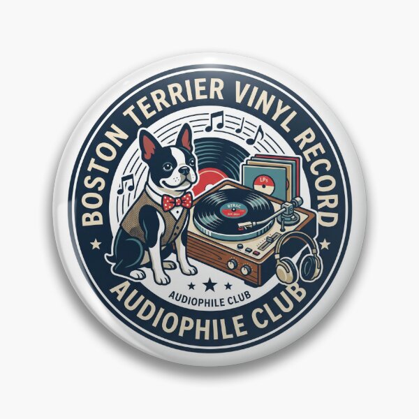 Item preview, Boston Terrier Vinyl Record Audiophile Turntable Player designed and sold by PictoVibe.