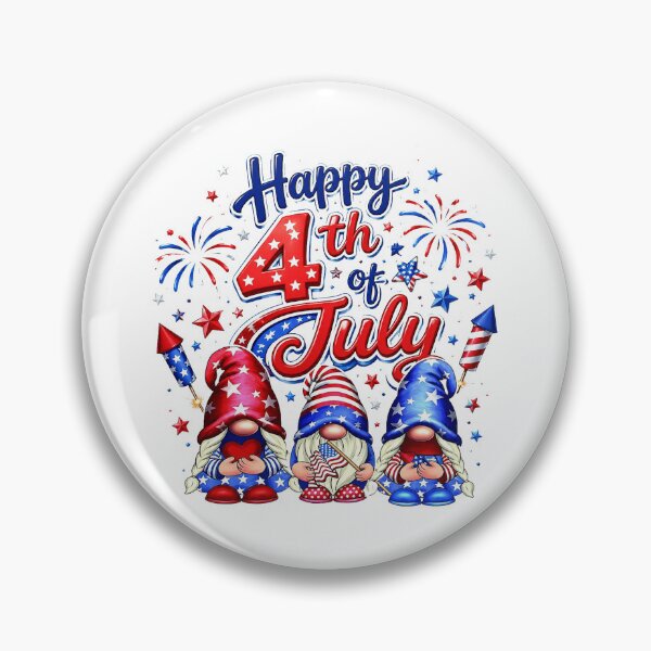 Item preview, American Flag Cute Gnomes Firework Patriotic designed and sold by QuiteOrbit.