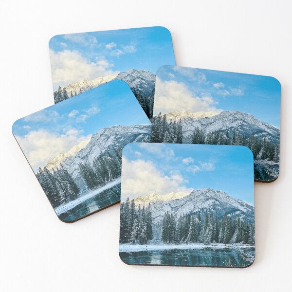 Item preview, Sun Hitting the Rockies in Banff designed and sold by Krista-Joan-Art.
