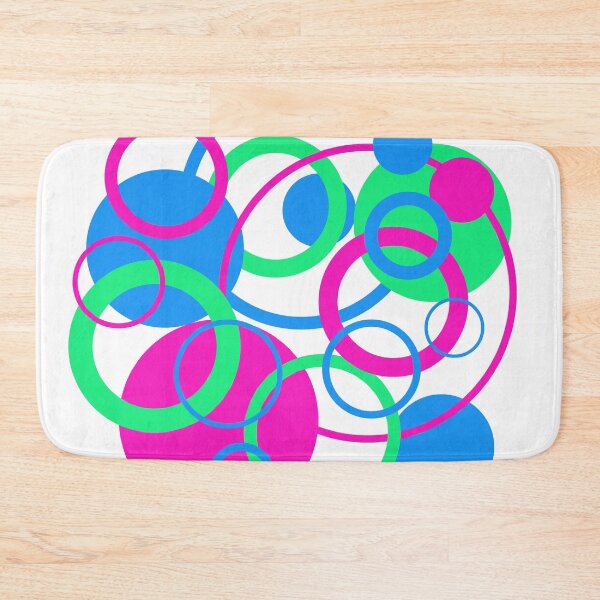 Item preview, Polysexual Pride Circles designed and sold by Dragon_Panda.