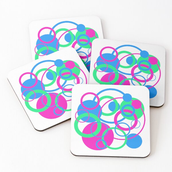 Item preview, Polysexual Pride Circles designed and sold by Dragon_Panda.