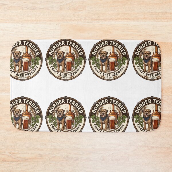 Item preview, Border Terrier Craft Beer Brewery Amber Pint Hops designed and sold by PictoVibe.