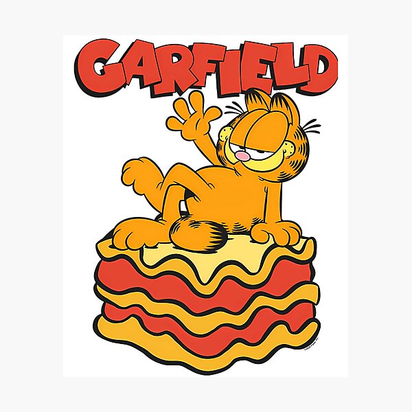 Item preview, Orange Tabby Waving On Lasagna designed and sold by gangadara.