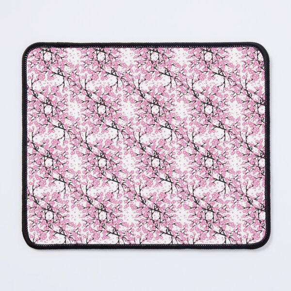 Item preview, Pink Cherry Blossom Tree Wreathes on Spring White Sky Pixel Art designed and sold by Saburkitty.