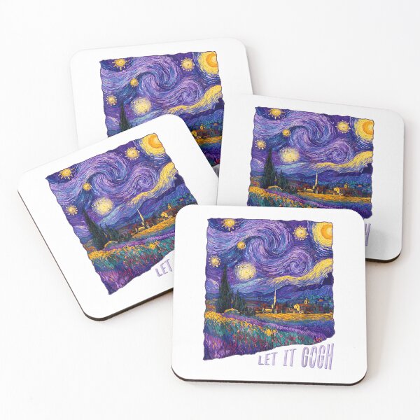 Item preview, Let it Gogh Tshirt Funny Vincent Van Gogh Starry Night Art T-Shirt designed and sold by Othinus.