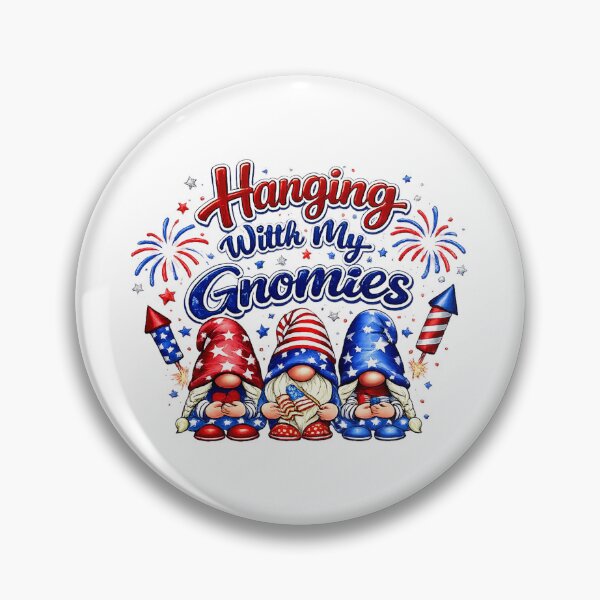Item preview, Hanging With My Gnomies Funny Fireworks independence day designed and sold by QuiteOrbit.