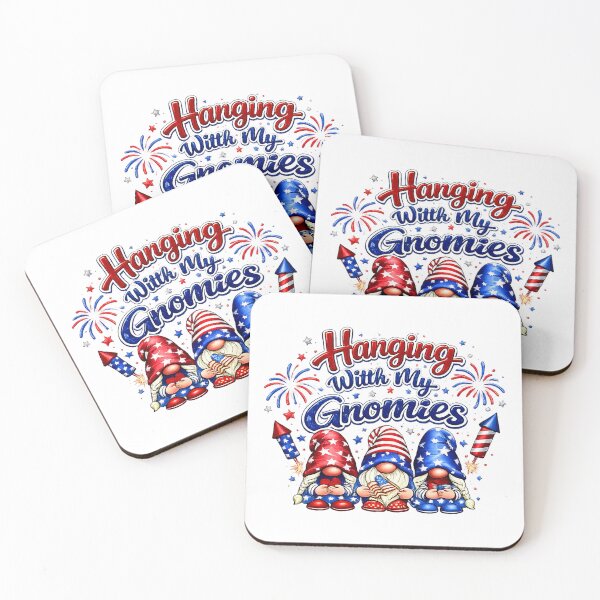Item preview, Hanging With My Gnomies Funny Fireworks independence day designed and sold by QuiteOrbit.