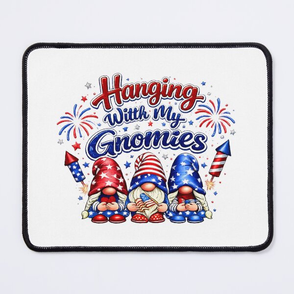 Item preview, Hanging With My Gnomies Funny Fireworks independence day designed and sold by QuiteOrbit.