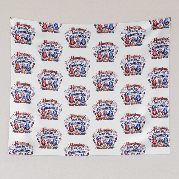Item preview, Hanging With My Gnomies Funny Fireworks independence day designed and sold by QuiteOrbit.