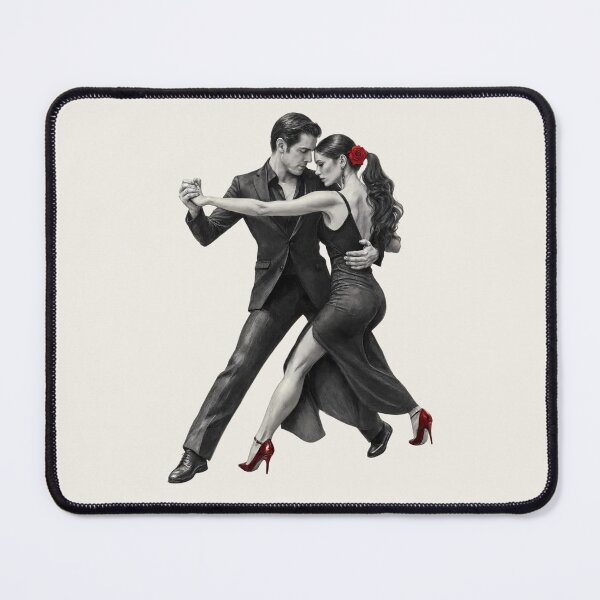 Item preview, Sensual Argentine Tango Dance - Romantic Pencil Sketch Art designed and sold by jo-e-basta.