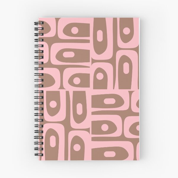 Item preview, Mid Century Modern Abstract Geometric Piquet Multi Pattern in Mocha Brown and Blush Pink designed and sold by kierkegaard.