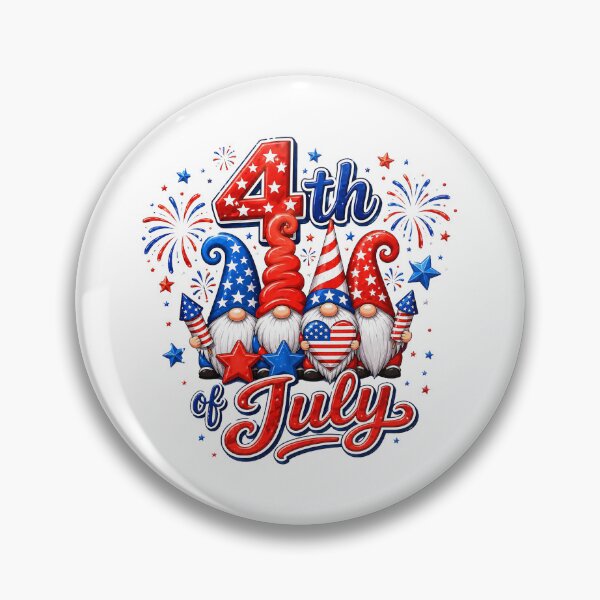 Item preview, Gnomes 4th of July America Flag Fireworks designed and sold by QuiteOrbit.