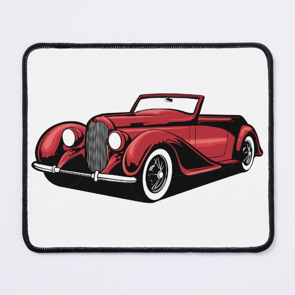Item preview, Vintage Red Classic Convertible Car T-Shirt | Retro Antique Roadster Graphic Tee designed and sold by phsycartwork.
