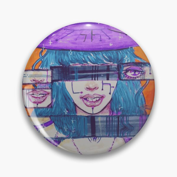 Item preview, Glitch Cyberpunk Witch Magic Art designed and sold by MysticGothics.