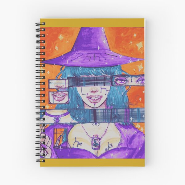 Item preview, Glitch Cyberpunk Witch Magic Art designed and sold by MysticGothics.