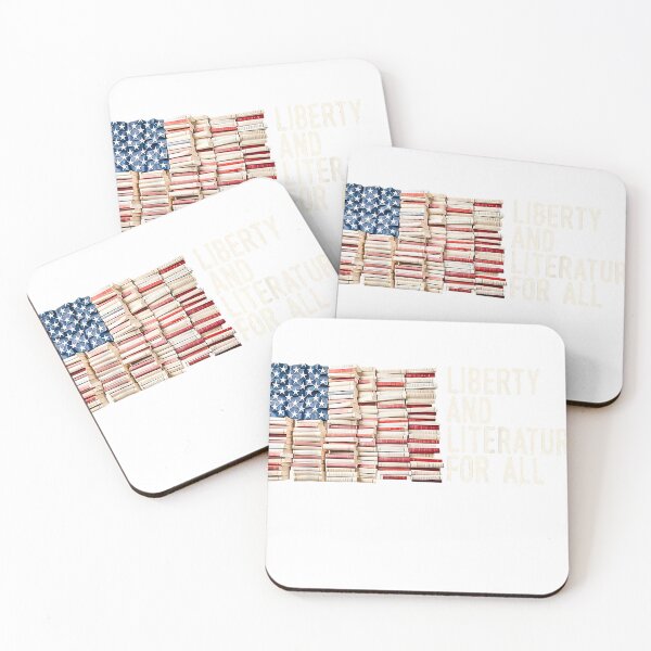 Item preview, Liberty And Literature For All Reading USA Book Lover T-Shirt designed and sold by DArtfulStudio.