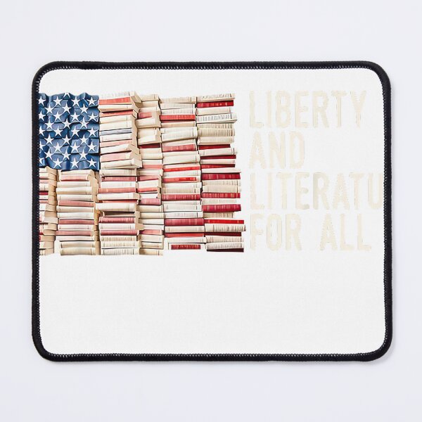 Item preview, Liberty And Literature For All Reading USA Book Lover T-Shirt designed and sold by DArtfulStudio.