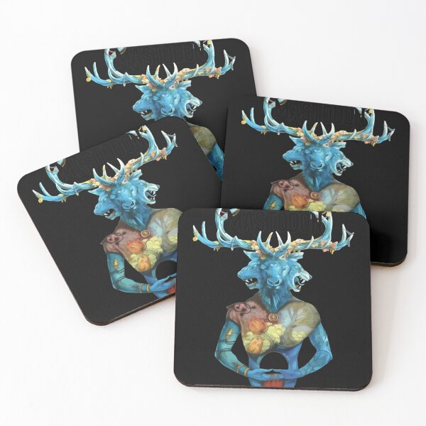 Item preview, Mythic Creature Blue Horns Portrait designed and sold by ARTBYKTANA.