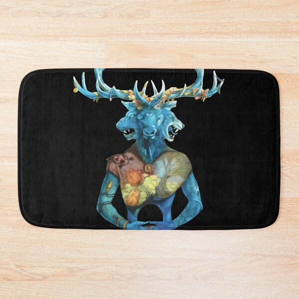 Item preview, Mythic Creature Blue Horns Portrait designed and sold by ARTBYKTANA.