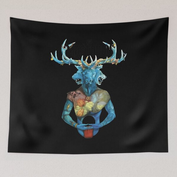 Item preview, Mythic Creature Blue Horns Portrait designed and sold by ARTBYKTANA.
