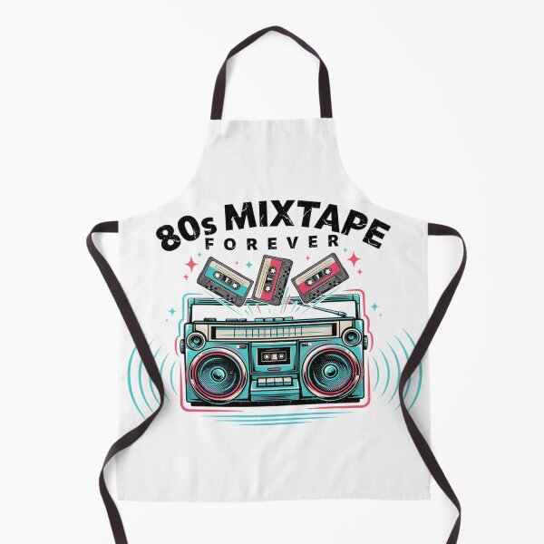 Item preview, Retro Boombox & Cassettes – 80s Vibes Only Neon Boombox Design designed and sold by Midnight Veil Designs.