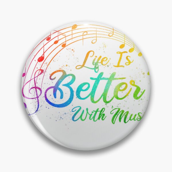 Item preview, Life is Better with Music Notes Teen Girl Women Musician T-Shirt designed and sold by KTY-NUSS.