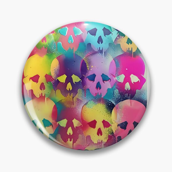 Item preview, Colorful Skulls....you think of a better name. designed and sold by BORN-LOSER-CULT.