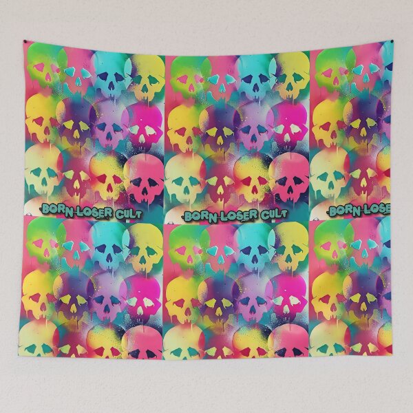 Item preview, Colorful Skulls....you think of a better name. designed and sold by BORN-LOSER-CULT.