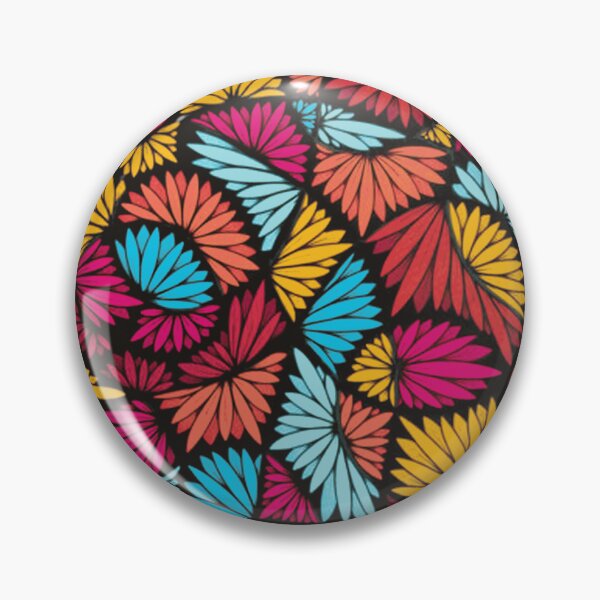 Item preview, Vibrant Abstract Floral Petal Mosaic designed and sold by ChromaMesh.