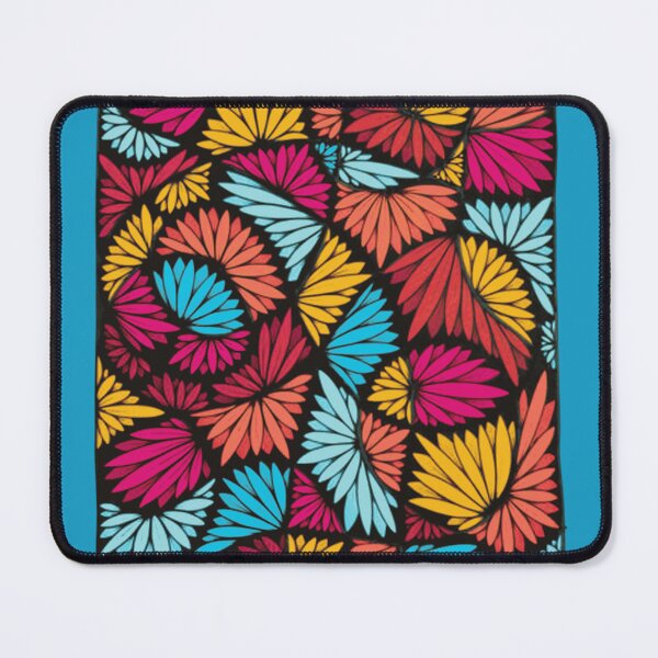 Item preview, Vibrant Abstract Floral Petal Mosaic designed and sold by ChromaMesh.