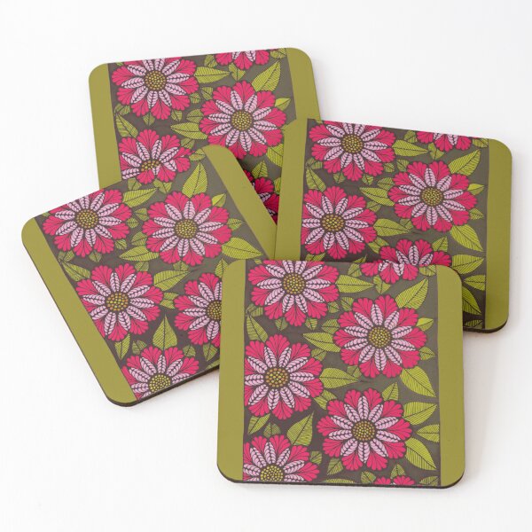 Item preview, Vintage Pink Daisy Floral Pattern designed and sold by ChromaMesh.
