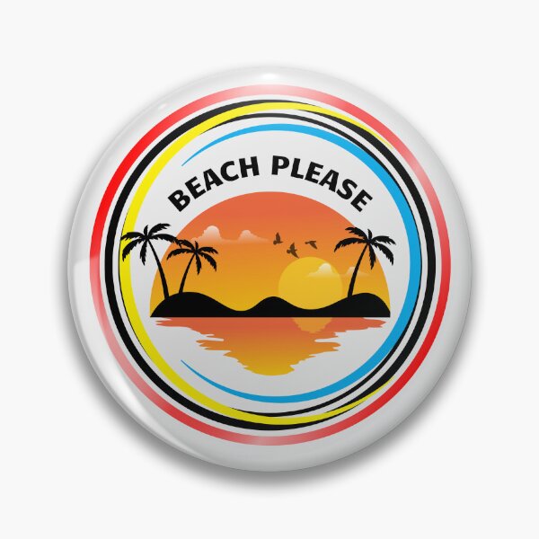 Item preview, Beach Please Retro Sunset Tropical Island Design designed and sold by MadeByMira.