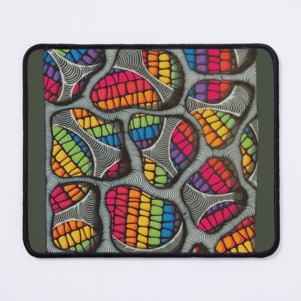 Item preview, Psychedelic Rainbow Organic Mesh Grid designed and sold by ChromaMesh.
