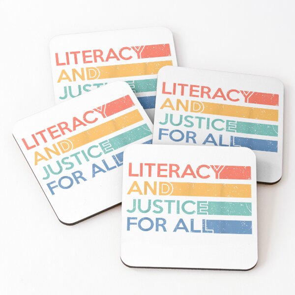 Item preview, Literacy and Justice for All Reading Book Club Librarian T-Shirt designed and sold by JJLetterDesigns.