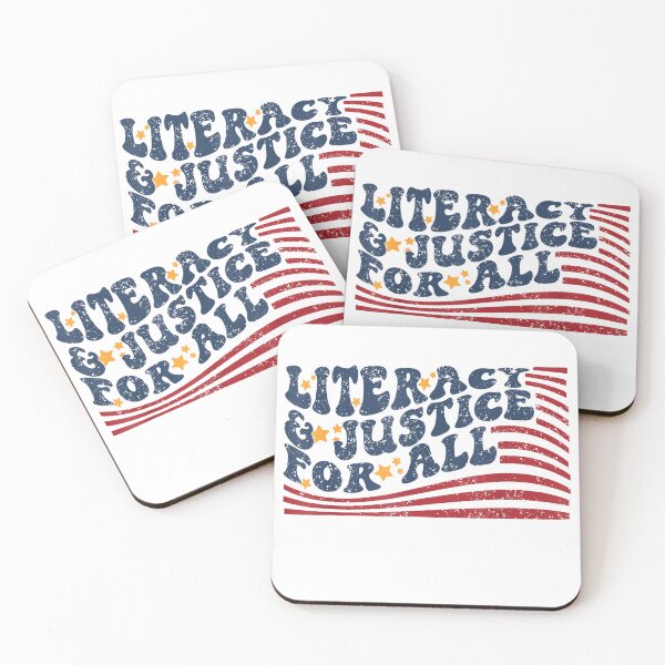 Item preview, Literacy and Justice for All T-Shirt designed and sold by Voila-creative.