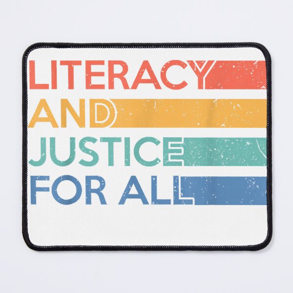 Item preview, Literacy and Justice for All Reading Book Club Librarian T-Shirt designed and sold by JJLetterDesigns.