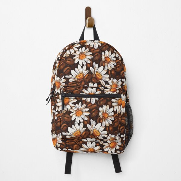 Item preview, Daisy & Roast: Coffee Bean and Flower Pattern designed and sold by LiveLearnCreate.